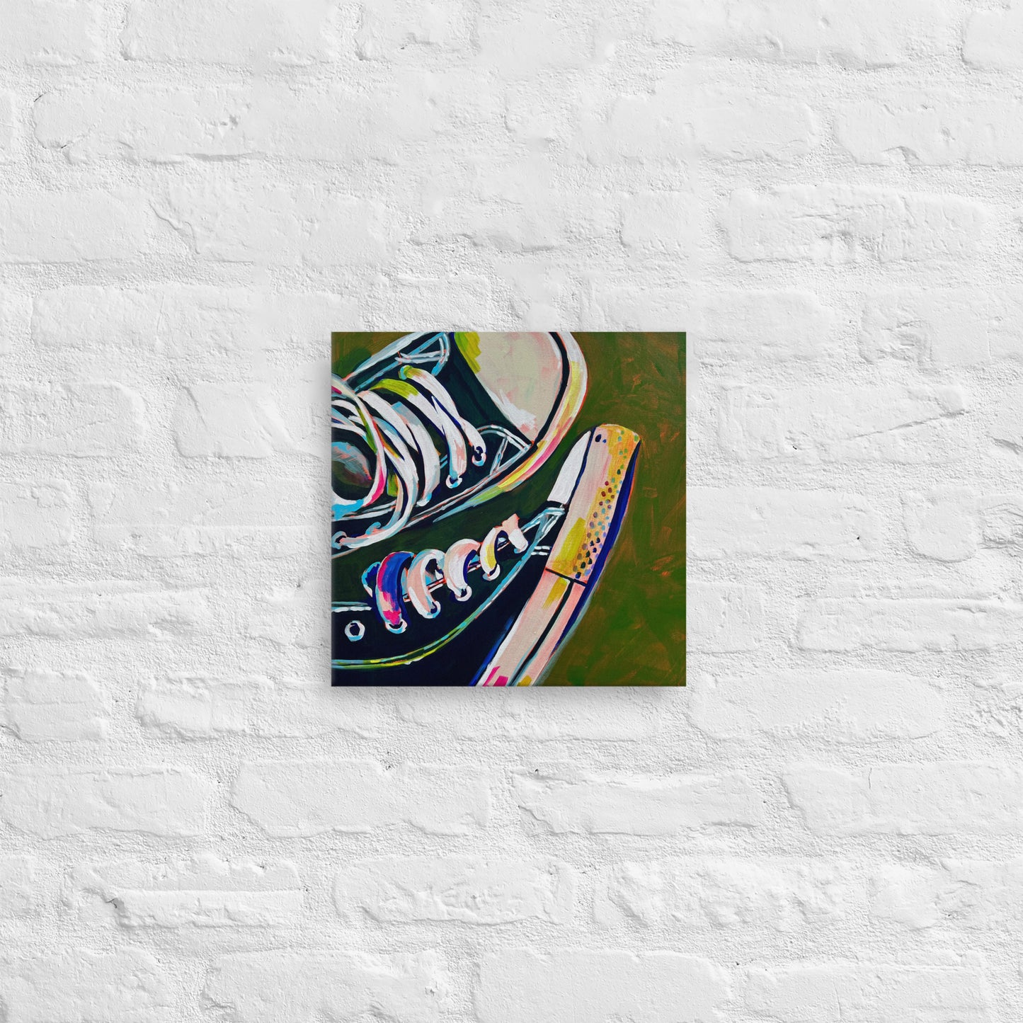 Chucks 12" x12" Thin canvas print