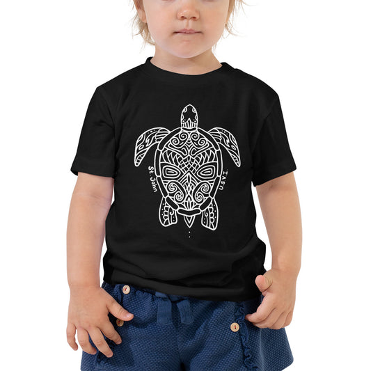 St John Petroglyph Turtle Toddler Short Sleeve Tee