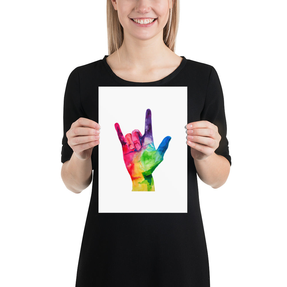 I Love You Fine Art Print American Sign Language