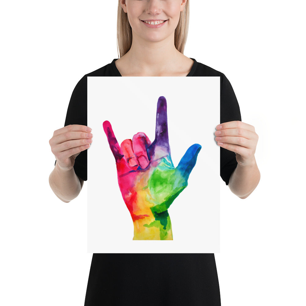 I Love You Fine Art Print American Sign Language