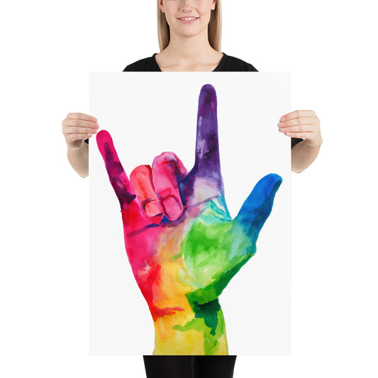 I Love You Fine Art Print American Sign Language