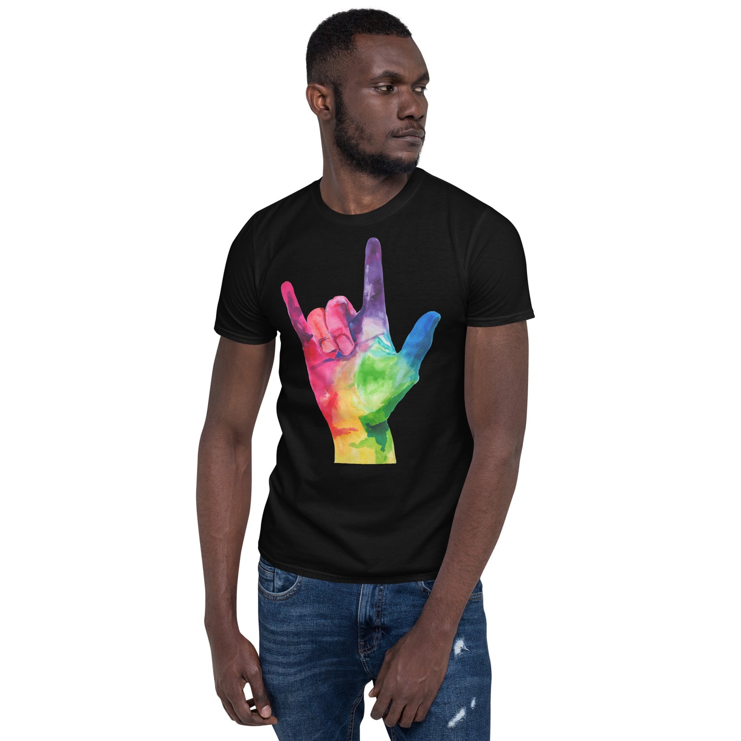 I LOVE YOU American Sign Language Short-Sleeve Unisex T-Shirt