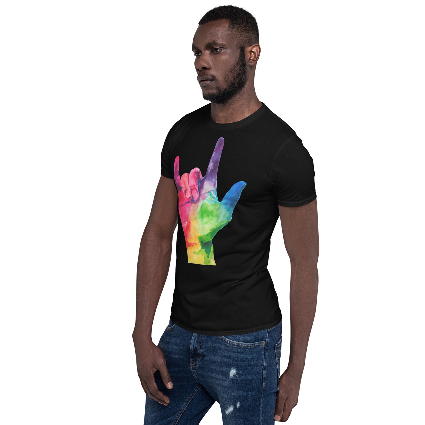 I LOVE YOU American Sign Language Short-Sleeve Unisex T-Shirt