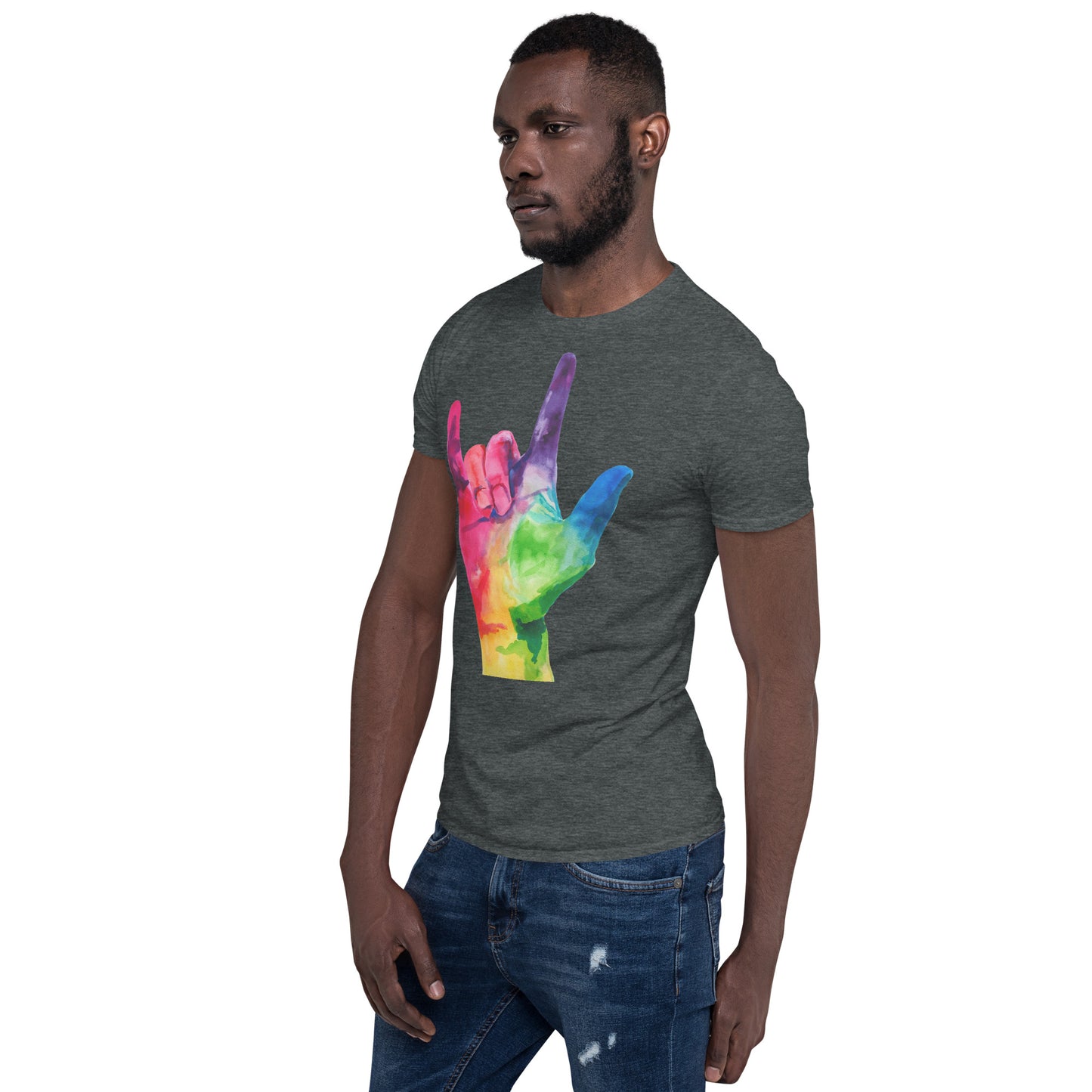 I LOVE YOU American Sign Language Short-Sleeve Unisex T-Shirt