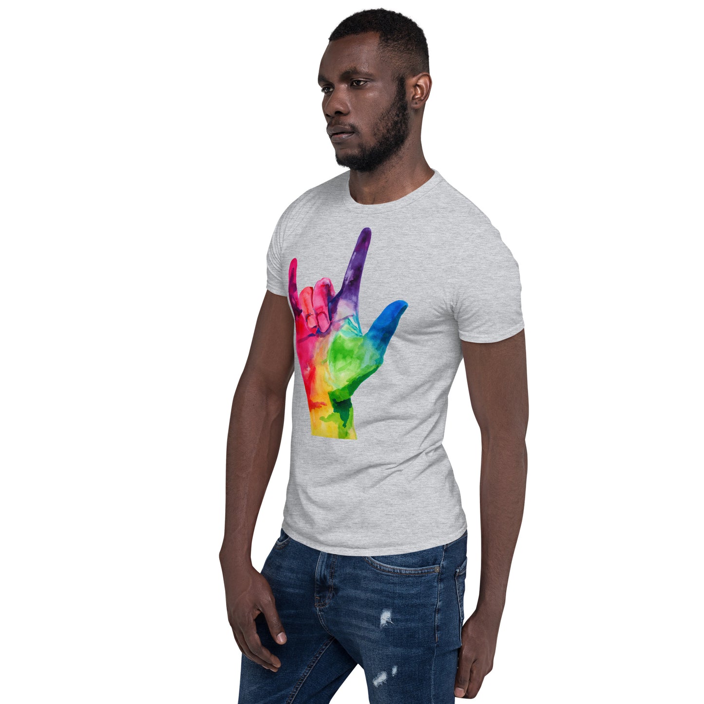 I LOVE YOU American Sign Language Short-Sleeve Unisex T-Shirt