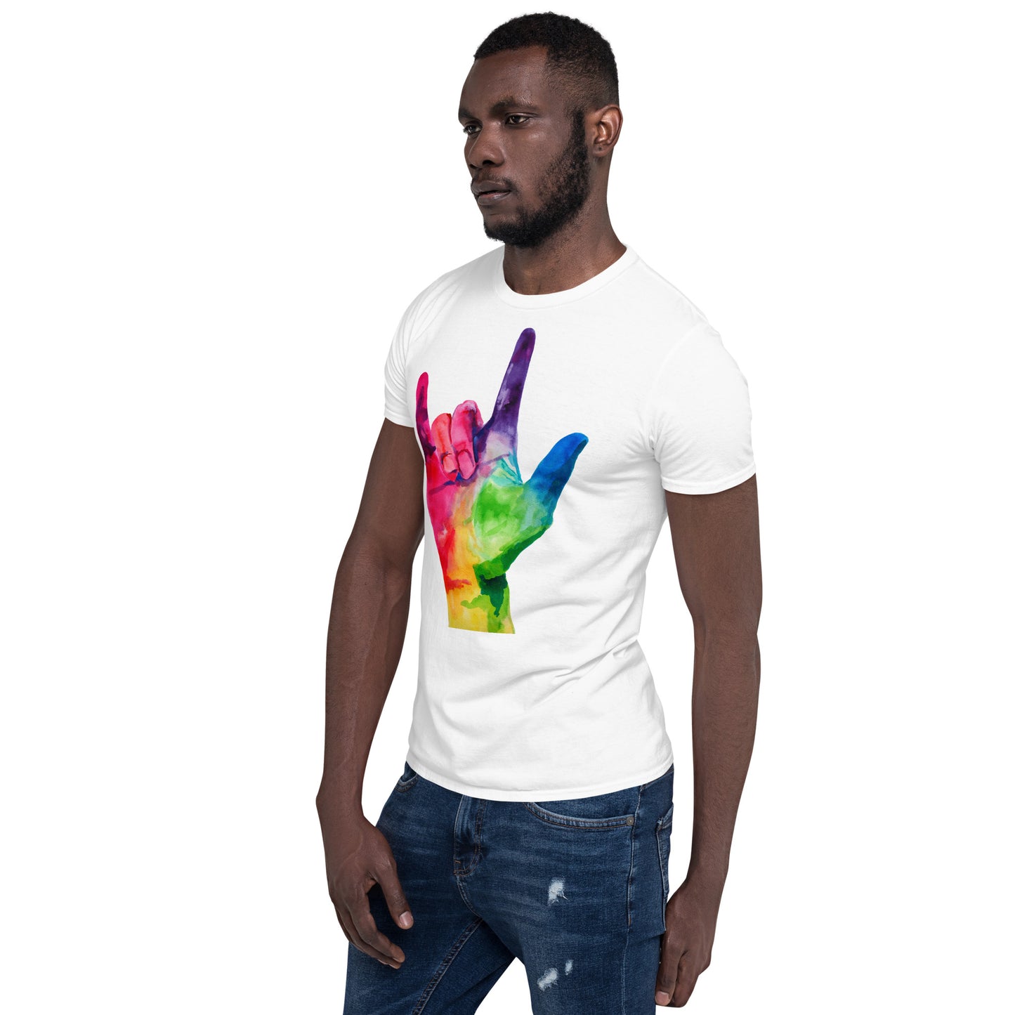 I LOVE YOU American Sign Language Short-Sleeve Unisex T-Shirt